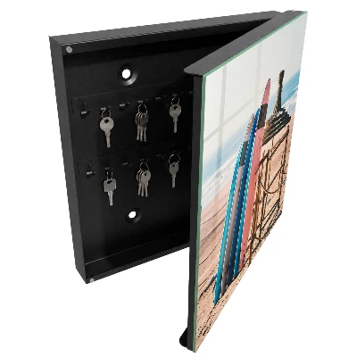 Wall mounted key box Beach surfboards