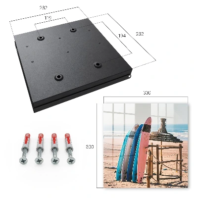 Wall mounted key box Beach surfboards