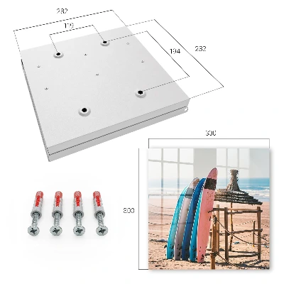 Wall mounted key box Beach surfboards