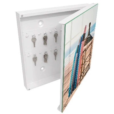 Wall mounted key box Beach surfboards