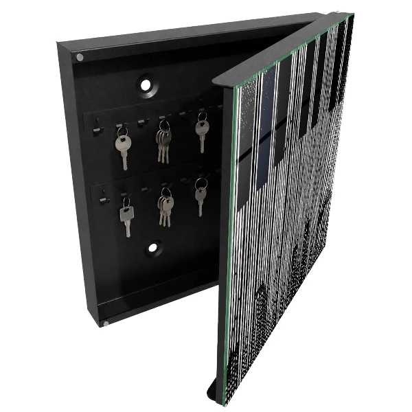 Wall mounted key box Geometric lines