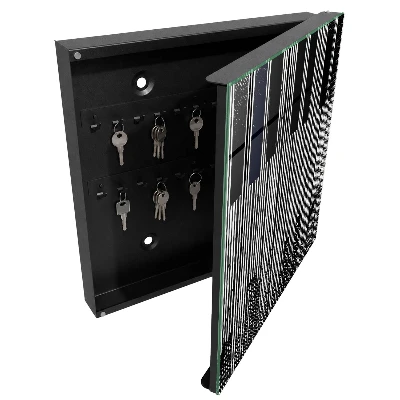 Wall mounted key box Geometric lines