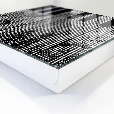 Wall mounted key box Geometric lines
