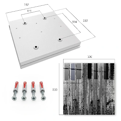 Wall mounted key box Geometric lines