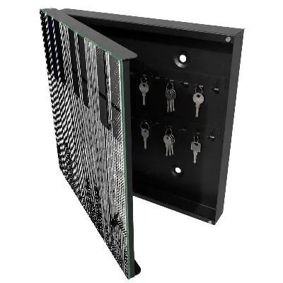 Wall mounted key box Geometric lines
