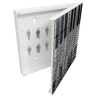 Wall mounted key box Geometric lines