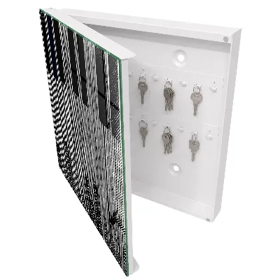Wall mounted key box Geometric lines