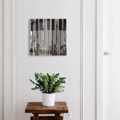 Wall mounted key box Geometric lines