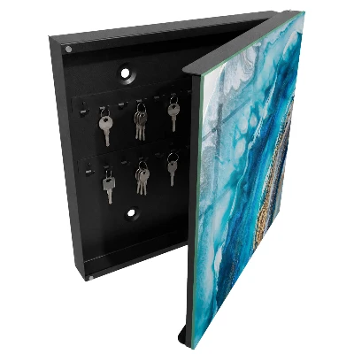 Key box for wall Turquoise patterns