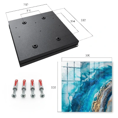 Key box for wall Turquoise patterns