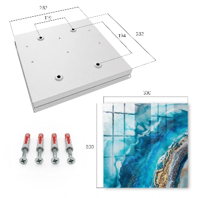 Key box for wall Turquoise patterns
