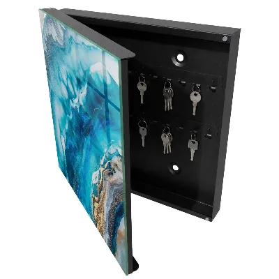 Key box for wall Turquoise patterns