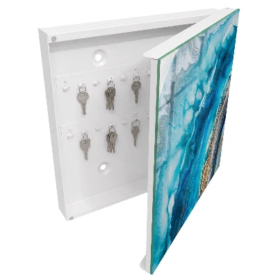 Key box for wall Turquoise patterns