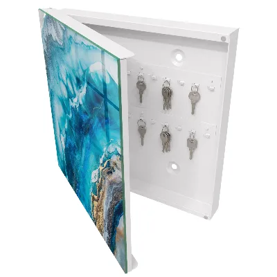 Key box for wall Turquoise patterns