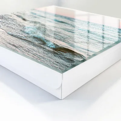 Wall mounted key box Sea waves