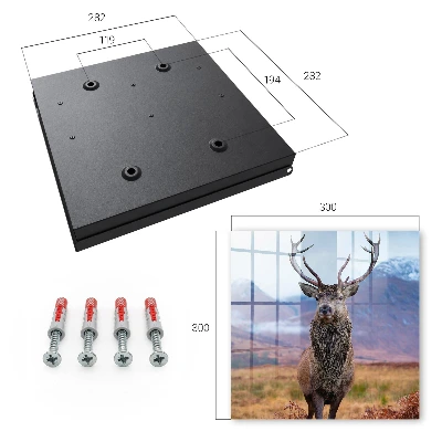 Key box for wall Deer in the mountains