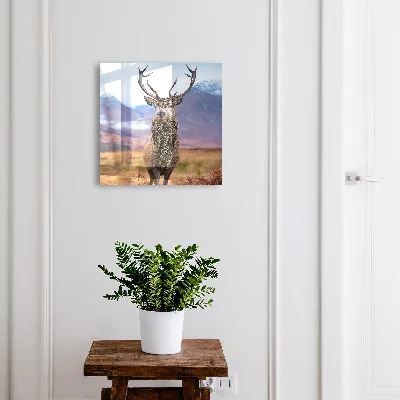 Key box for wall Deer in the mountains