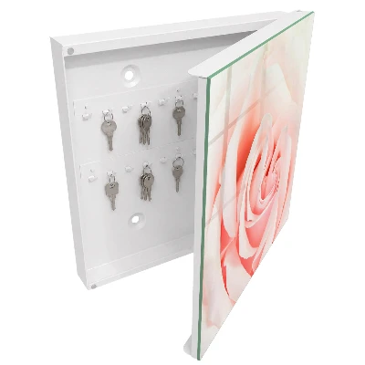 Wall mounted key box Romantic rose