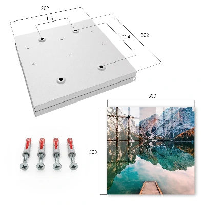Key box for wall Mountain landscape