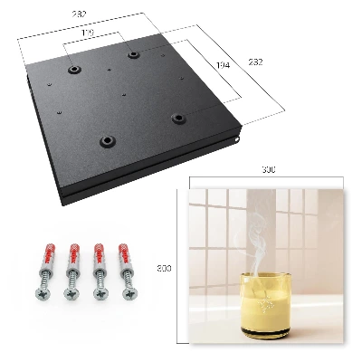 Wall mounted key box Glass calm