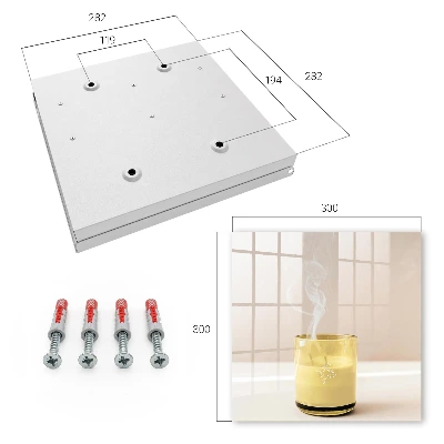 Wall mounted key box Glass calm