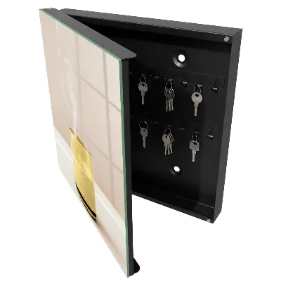 Wall mounted key box Glass calm