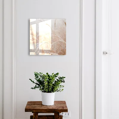 Wall mounted key box Autumn ears of grain