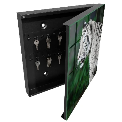 Key box for wall White tiger
