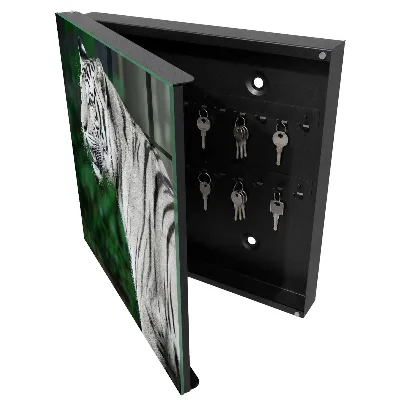 Key box for wall White tiger
