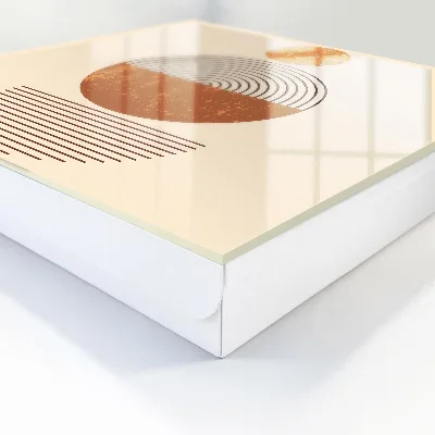 Wall mounted key box Retro geometry