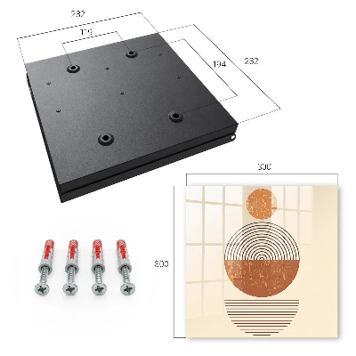 Wall mounted key box Retro geometry