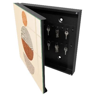 Wall mounted key box Retro geometry