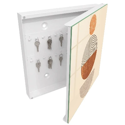 Wall mounted key box Retro geometry