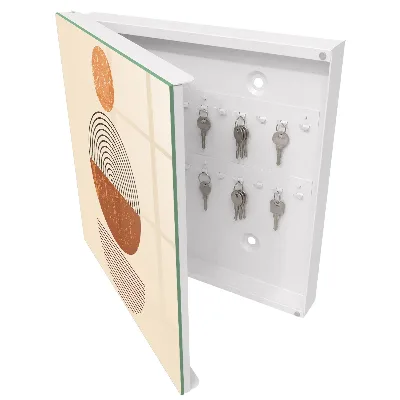 Wall mounted key box Retro geometry