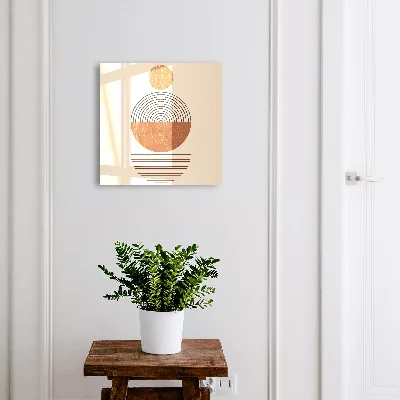 Wall mounted key box Retro geometry
