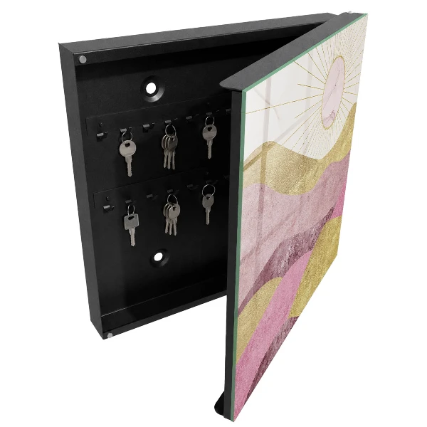 Key box for wall Waves sun rays