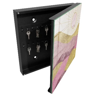 Key box for wall Waves sun rays