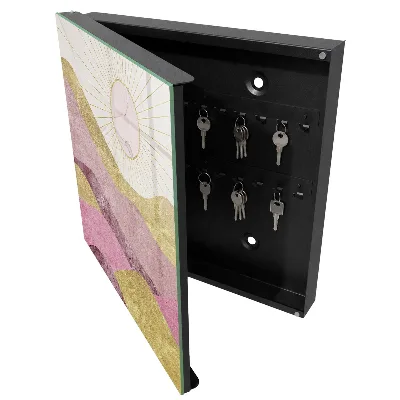 Key box for wall Waves sun rays