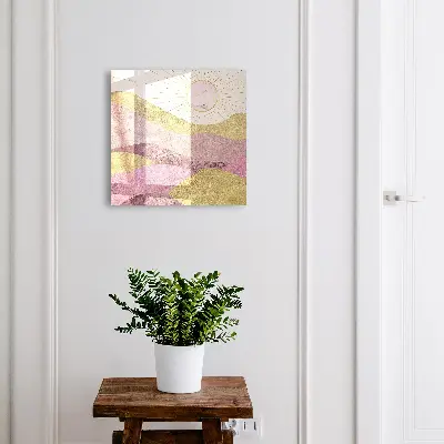 Key box for wall Waves sun rays