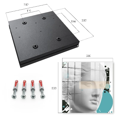 Wall mounted key box Modern art
