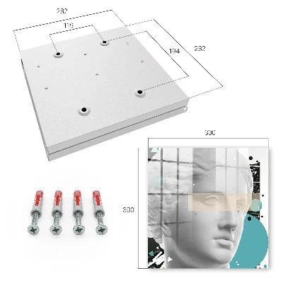 Wall mounted key box Modern art