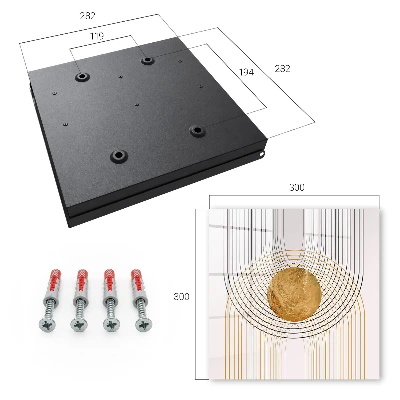 Key cabinet Circles and lines