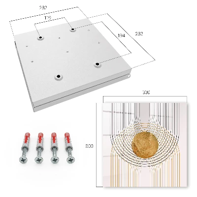 Key cabinet Circles and lines