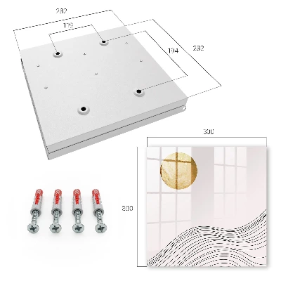 Key box for wall Waves and circle