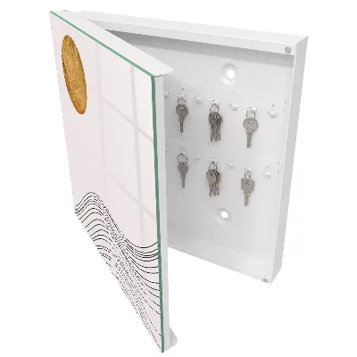 Key box for wall Waves and circle