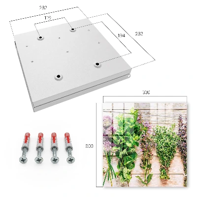 Key cabinet Green herbs