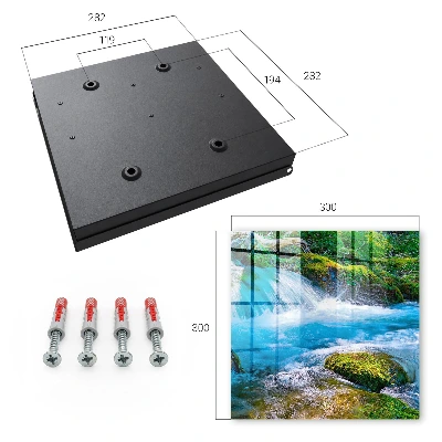 Key box for wall Peaceful river