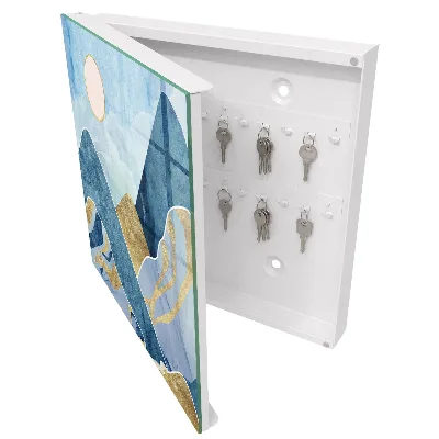 Wall mounted key box Mountain landscape