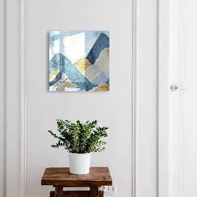 Wall mounted key box Mountain landscape