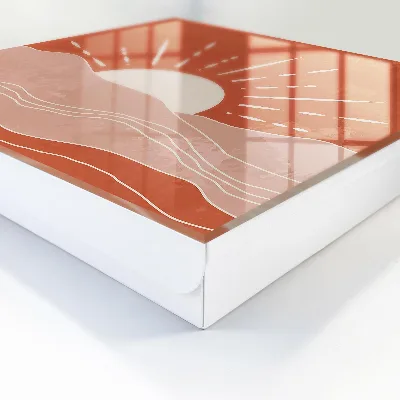 Wall mounted key box Orange dawn